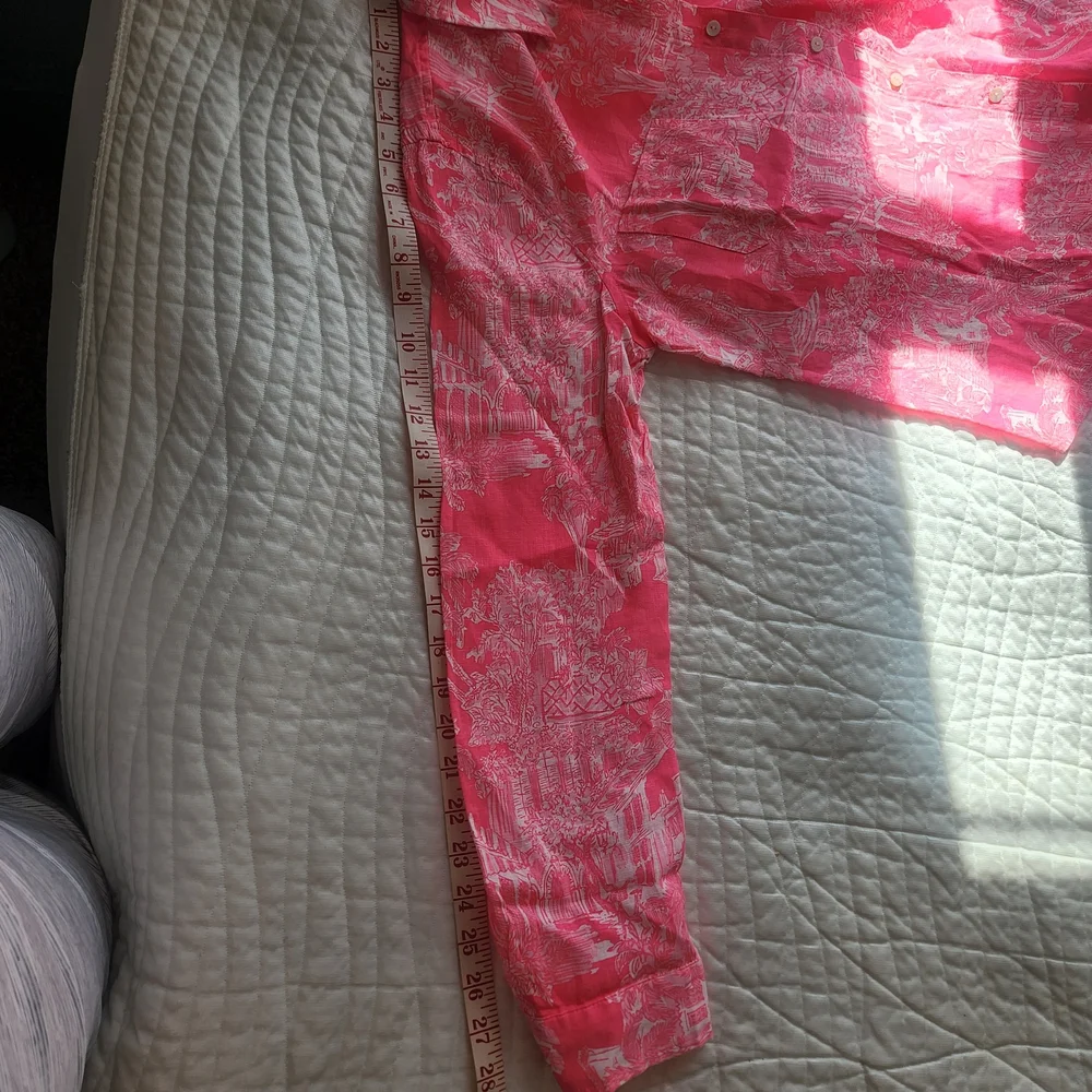 Lilly Pulitzer Vibrant Pink Button-Down Shirt - Picture 12 of 12